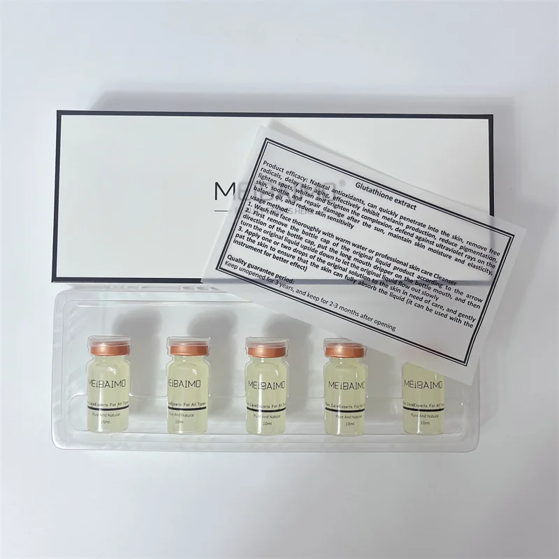Glutathione Serum Whitening Ampoule Fade Dark Spot Improve Skin Elasticity Even Skin Tone Brightening