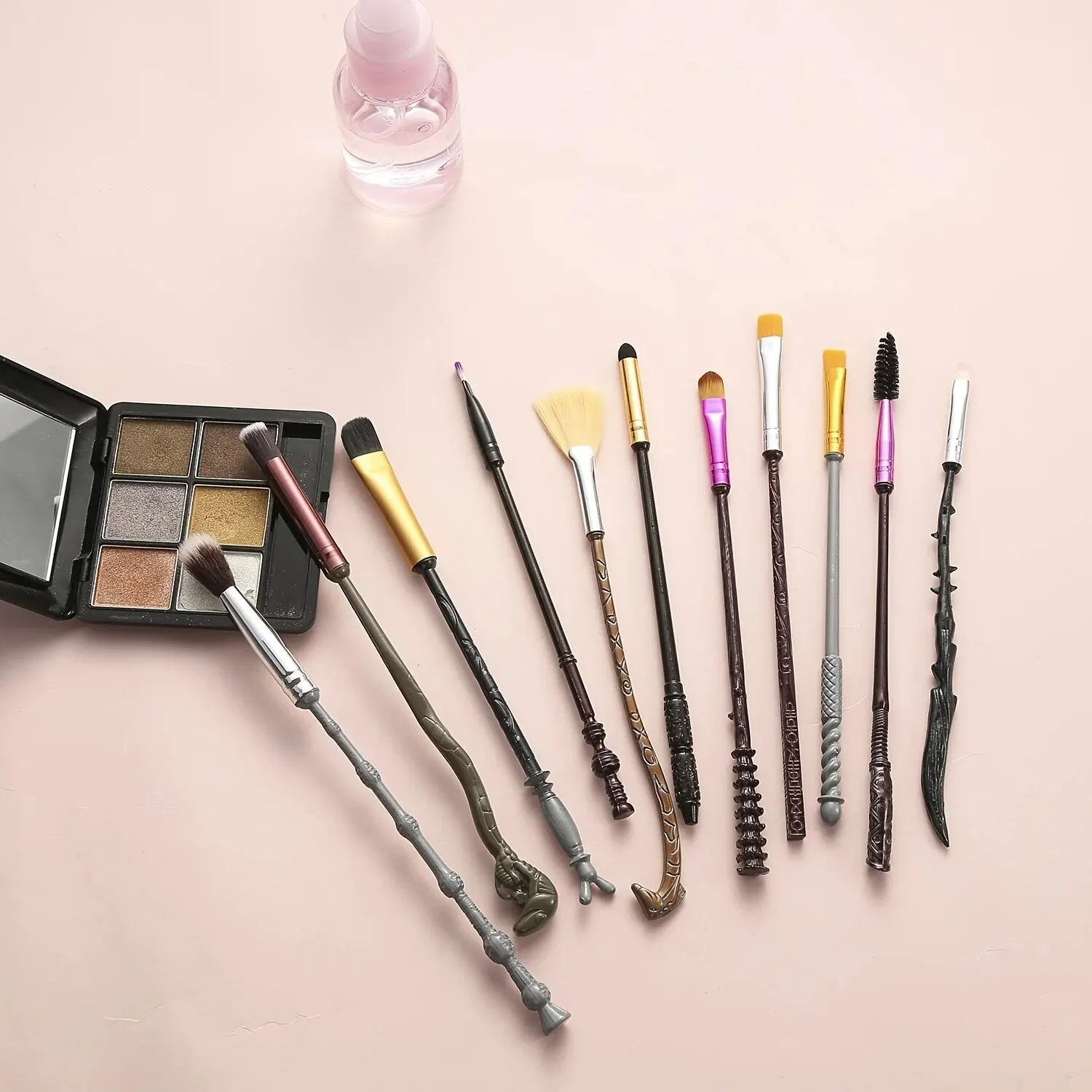 11 Pz/Set Harry Potter Magic Wand Set Di Pennelli Per Trucco Ombretto Per Sopracciglia Pennelli Cosmetici Strumenti Per Pennelli Per Trucco Con Baston