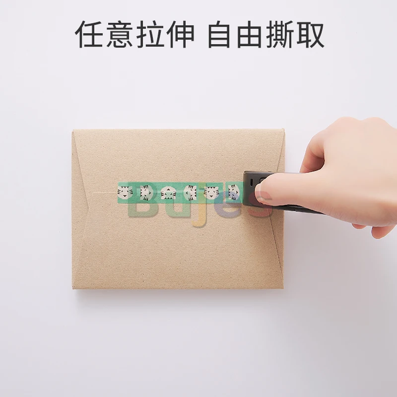 MIDORI Mini Handheld Tape Cutter &ndash; Creative Portable Transparent Adhesive Tape Dispenser for Office, School, and Packing