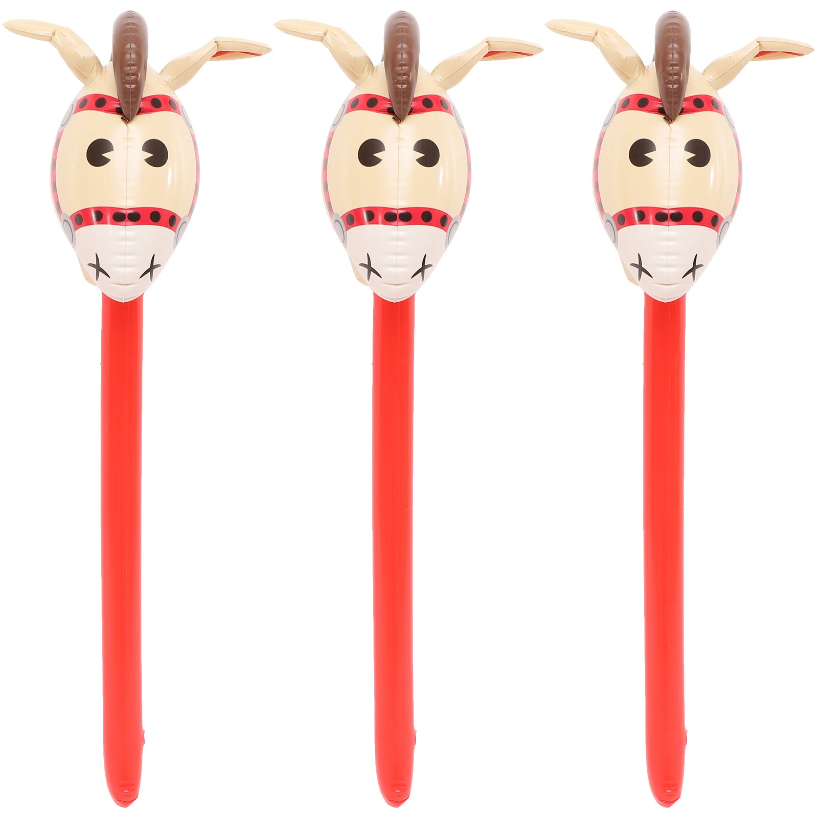 

Inflatable Balloon Sticks Inflatable Horse Stick Kids Inflatable Sticks Toy Inflatable Horse Head Stick Balloon