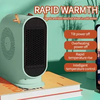Desktop Electric Heater 500W Portable Home Electric Heater Intelligent Thermostat Fan Winter Electric Heater Heating Tools 3