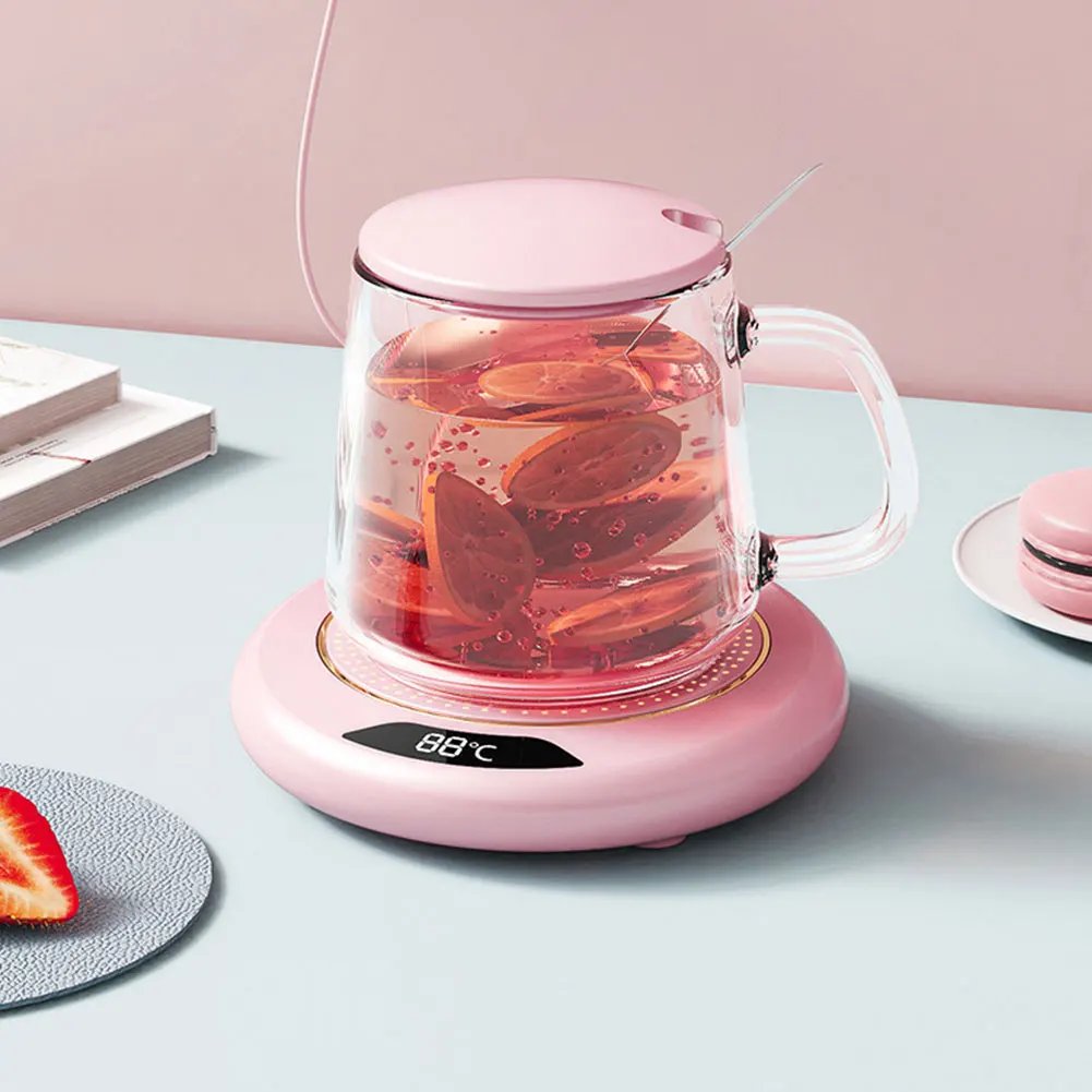 Smart USB Beverage Warmer with Adjustable Temperature Settings