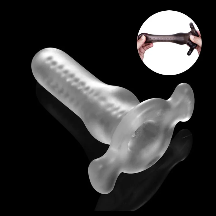 

Hollow Dildo Anal Plug Prostate Massager Insert Hollow Anal Expanding Dilator Stimulator Sex Toy For Couples Adult Products