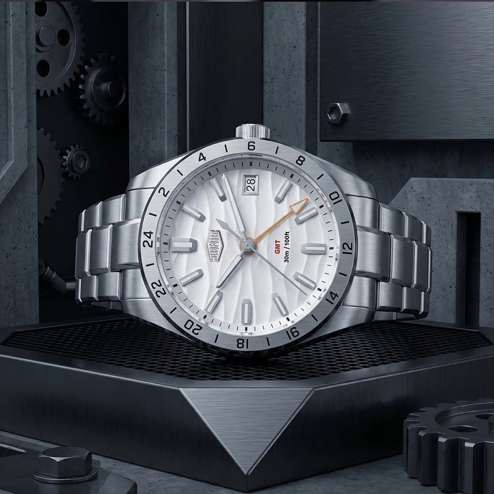 HEROFORCE Orologio da Uomo di Lusso Originale, Elegante e alla Moda, con Vetro Zaffiro, Impermeabile, al Quarzo, con Luce Notturna, Marca di Alta Gamma per il Business - immagine 3