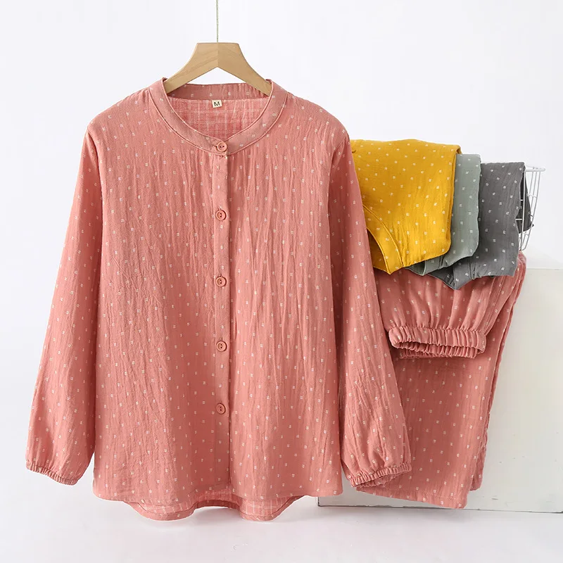 Pajamas For Couples Pijama Sets 2023 Autumn New Pure Cotton Sleepwear Suit Two-Piece Set Wedding Night Clothes Sleep Wear