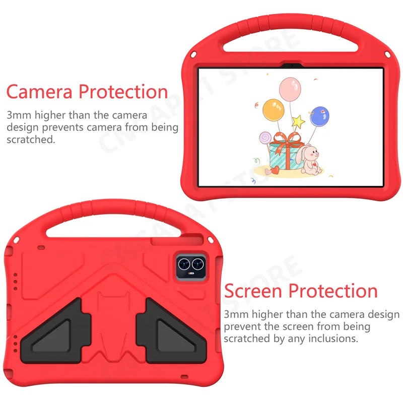 Kids Safety Shockproof Portable Tablet Case with Rear Kickstand