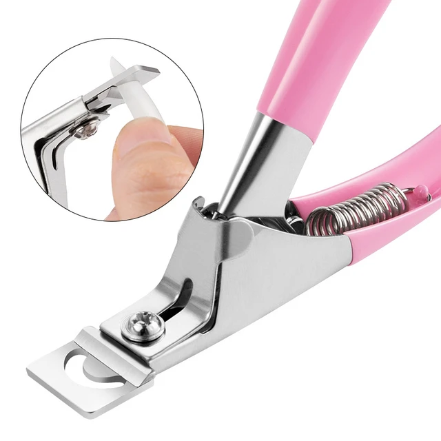 Professional Fake Nail Cutter Nail Cipper Tips Cutter U Type Acrylic Fake Nail Edge Trimmer Stainless Steel Nail Manicure Tools 2