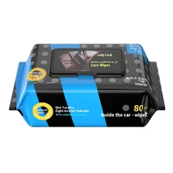 Ultimate Car Interior Cleaning Wipes - 80 Count Pack for Comprehensive Car Care (1 Bag)