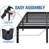 Metal Bed Frame,Queen Size Bed Frame with Storage Space,Heavy Duty Sturdy Mattress Foundation 6