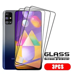 Premium Full Cover 9H HD Screen Protector with Full Glue Technology - M31S (3 Front Glass)