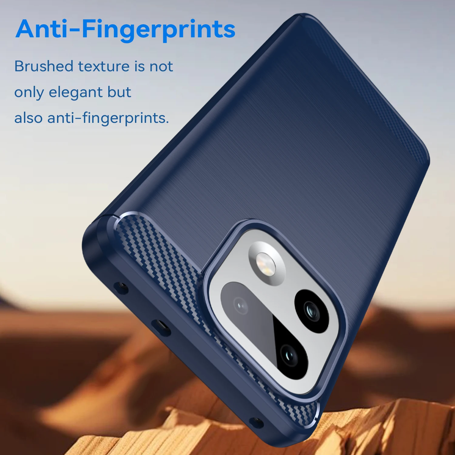 Premium Carbon Fiber Soft TPU Silicone Back Cover