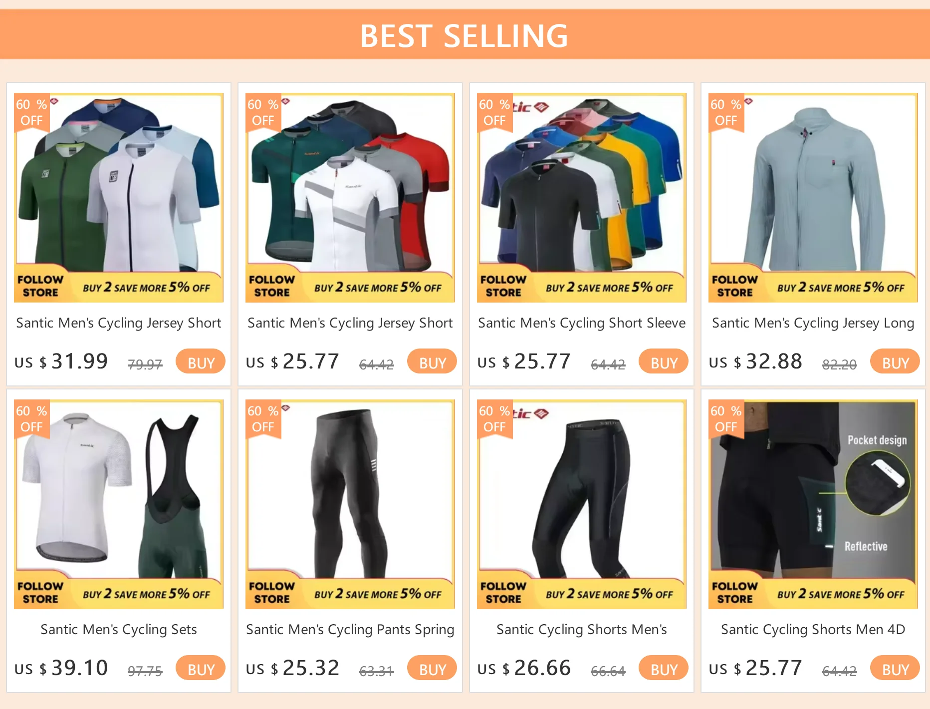 Description Picture 2 of itemSantic Cycling Pants Winter Fleece Thermal 4D Padded Bicycle MTB Long Tights Reflective Leggings Bike Sports Trousers Asian Size