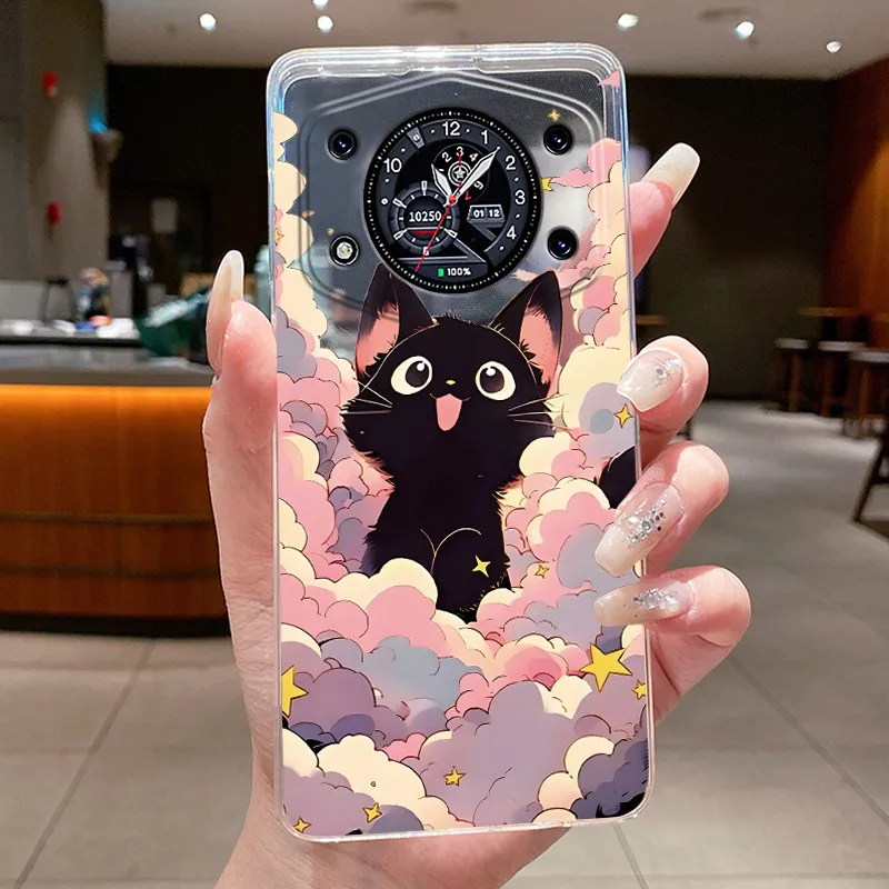 Stylish Transparent Silicone Shockproof Butterfly Design Soft Phone Case