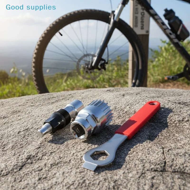 nimbleBike 바텀 브래킷 제거 렌치 세트 2종 크랭크 풀러 스패너 (다양한 종류의 자전거 수리용)
