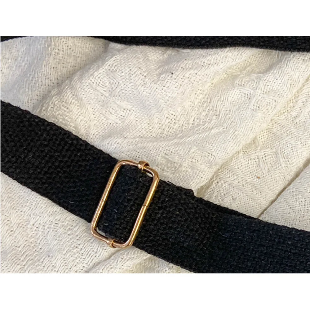 Popular striped canvas 2024 new commuter large capacity casual fashion personalized hand-held crossbody tote women's bag_voghion.com
