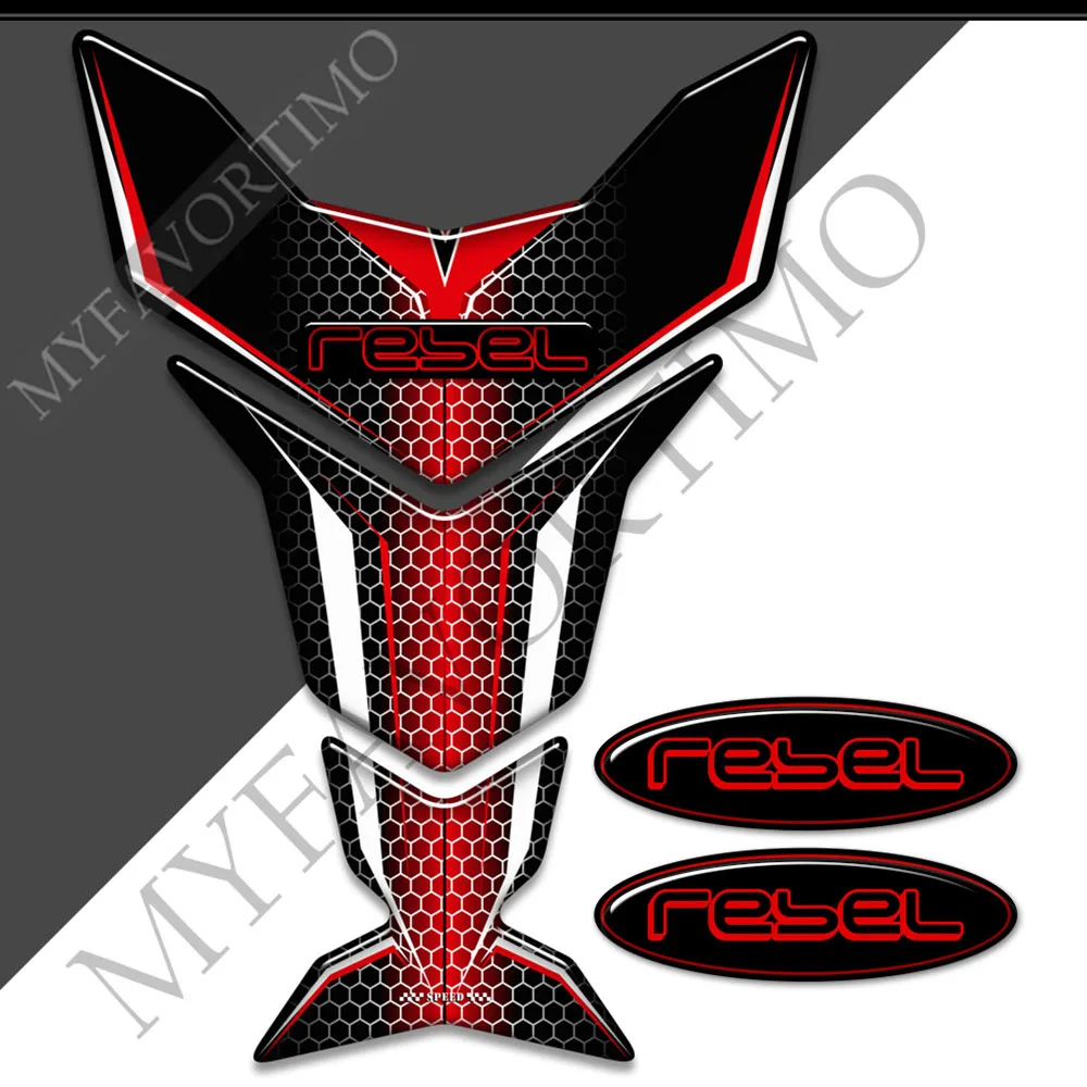 

For HONDA CMX Rebel 300 500 CMX300 CMX500 Rebel300 Tank Pad Stickers Decal Emblem Logo Protector 2015 2016 2017 2018 2019 2020