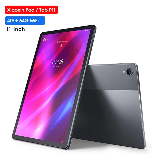 Lenovo Global Tablet P11 Snapdragon 662 Octa Core CPU 11 Inch 2K Screen 6GB RAM 128GB ROM 7700mAh Battery 5G WiFi Android 10 Tab best tablet for reading Tablets
