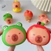 Capybara Squeeze Toy Cute Cartoon Fidget Toy Pinch Kneading Toy Decompression Toy Kid Party Favor 4