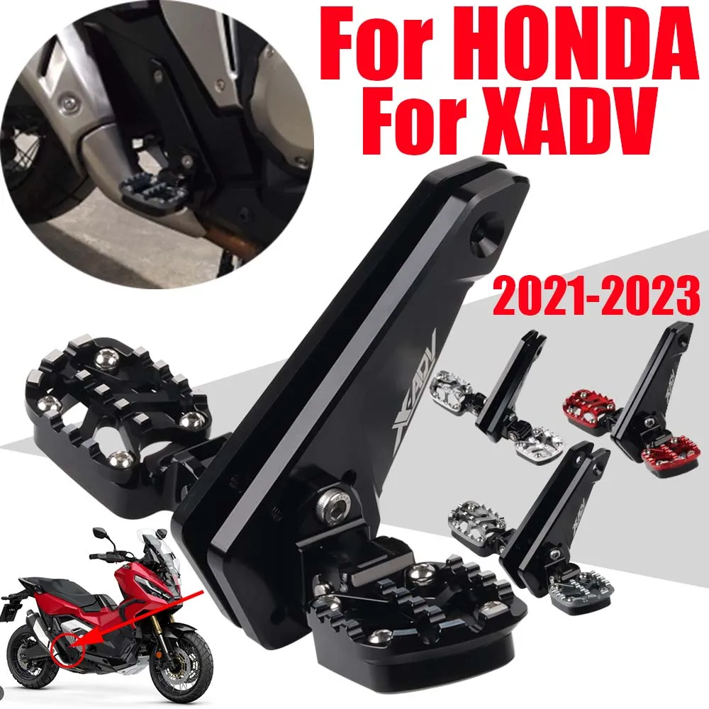 Pédales Pliantes Passager Pour Honda X-ADV 750 (2021-2024) - Noir Titane, Neuves