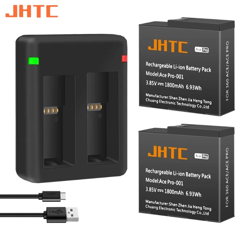 

JHTC For Insta360 Ace Pro Ace Action Camera Battery Accessories 1800mah For Insta360 Ace Pro Batteries Charger