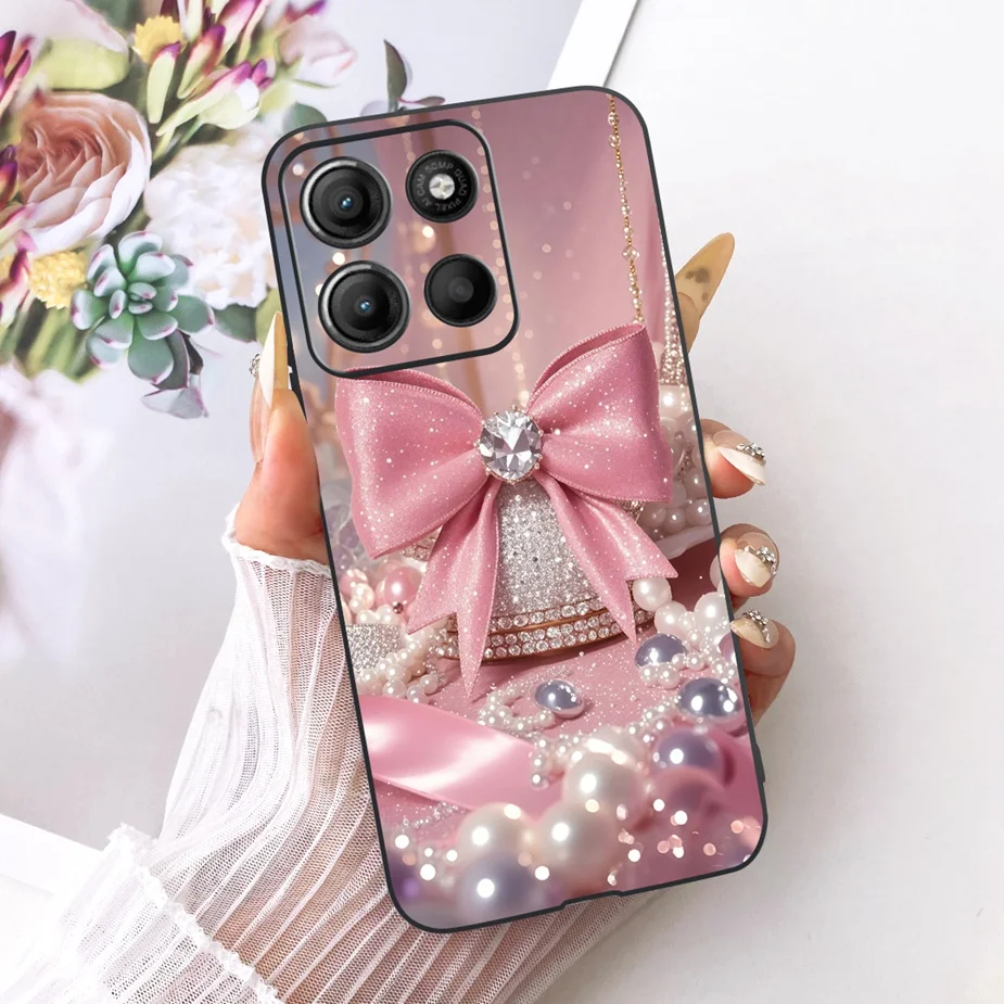 Stylish Flowers Painted Soft TPU Phone Case Cover - Universal Design