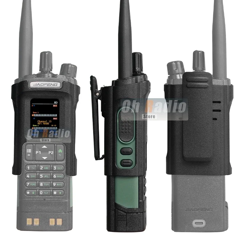 Pack of Walkie Talkie Belt Clips - Durable Radio Holder Case with Holster Clip