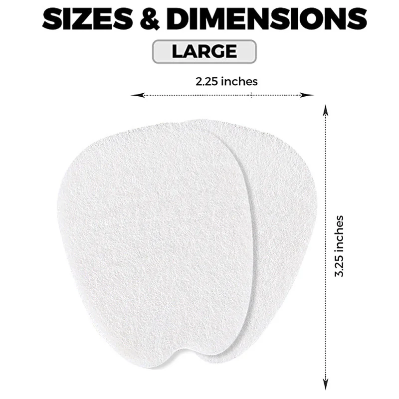 Half Insoles for Men Women Forefoot Felt Pads Foot Pain Protector Anti-wear Self-Adhesive Sticker Shoes Heel Cushioning Insole