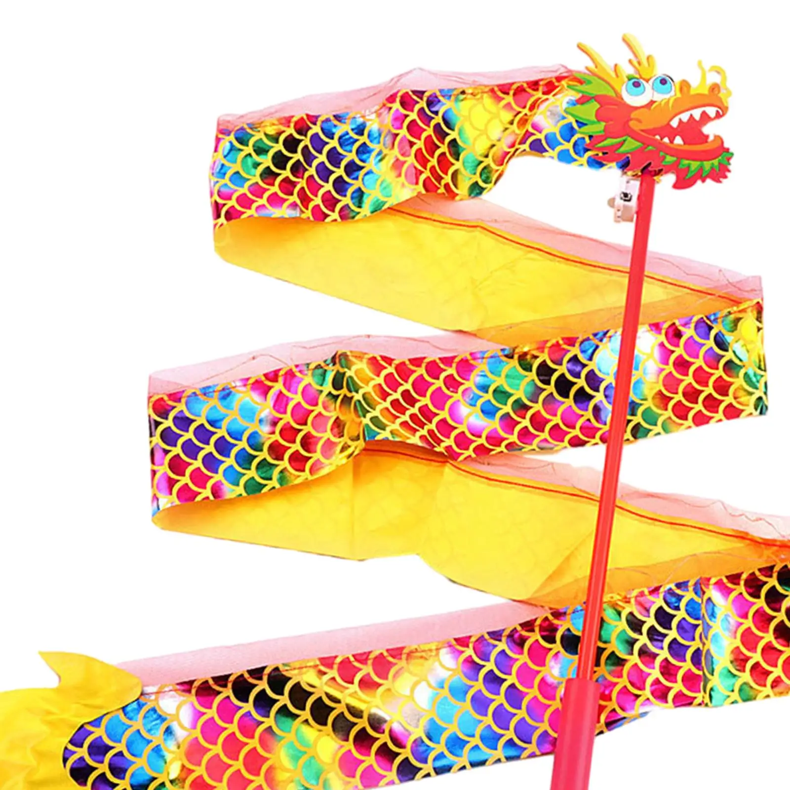 Dragon Dance Ribbons DIY Crafts Wedding Kids Background Birthday Decoration Streamer Sticks Glowing Dragon Ribbon Dragon Lantern 5