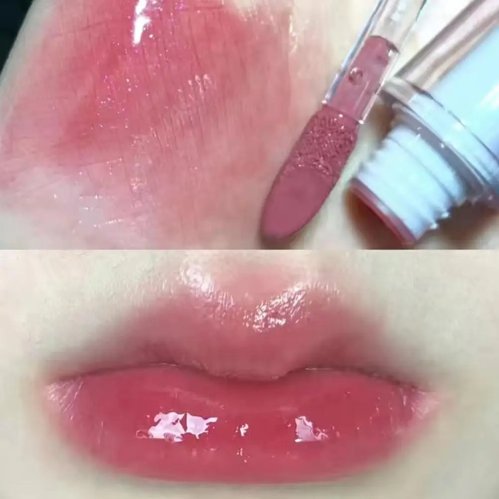 Frozen Tea Mirror Lip Gloss Non-fading High Color Gloss Long-lasting Moisturizing Waterproof Mirror Lip Gloss Cosmetics