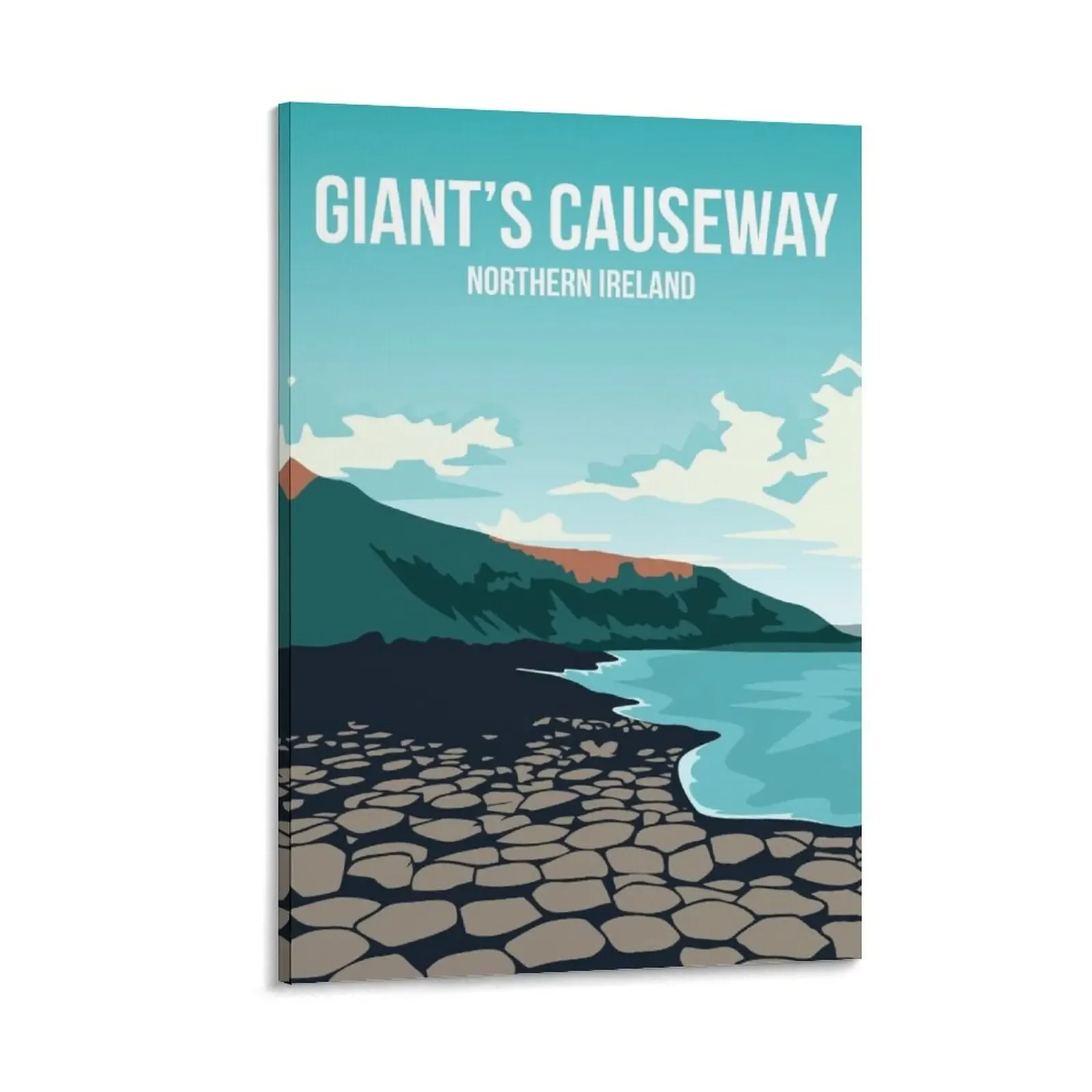

Giant's Causeway Northern Ireland Retro Travel Poster Canvas Painting wall decoration painting room decorations for men
