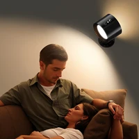 Indoor bedroom bedside wall light 360 ° rotating LED decorative wall light luxurious and convenient reading light dual head 2