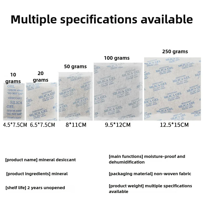 2/5/10/20/30g Desiccant Mineral Environmental Protection Bead Bag Electronic Machinery Industry Moisture-proof Agent 3