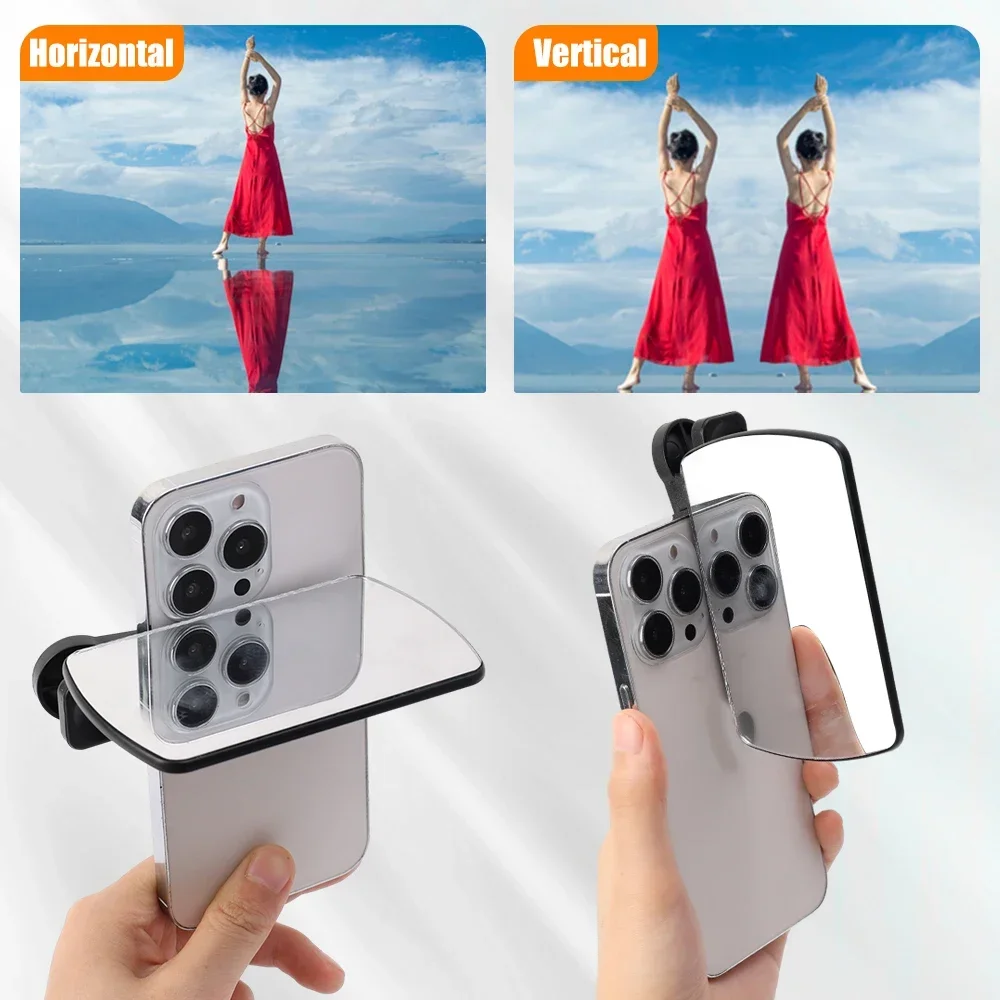 2023 New Smartphone Camera Mirror Reflection Clip Vertical