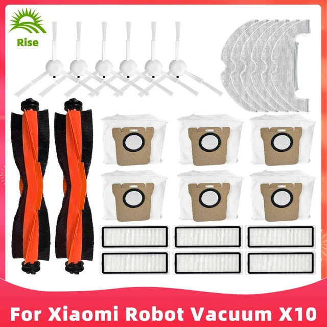 Compatible For Xiaomi Robot Vacuum X10 Replacement Spare Parts Accessories  Main Side Brush Hepa Filter Mop
