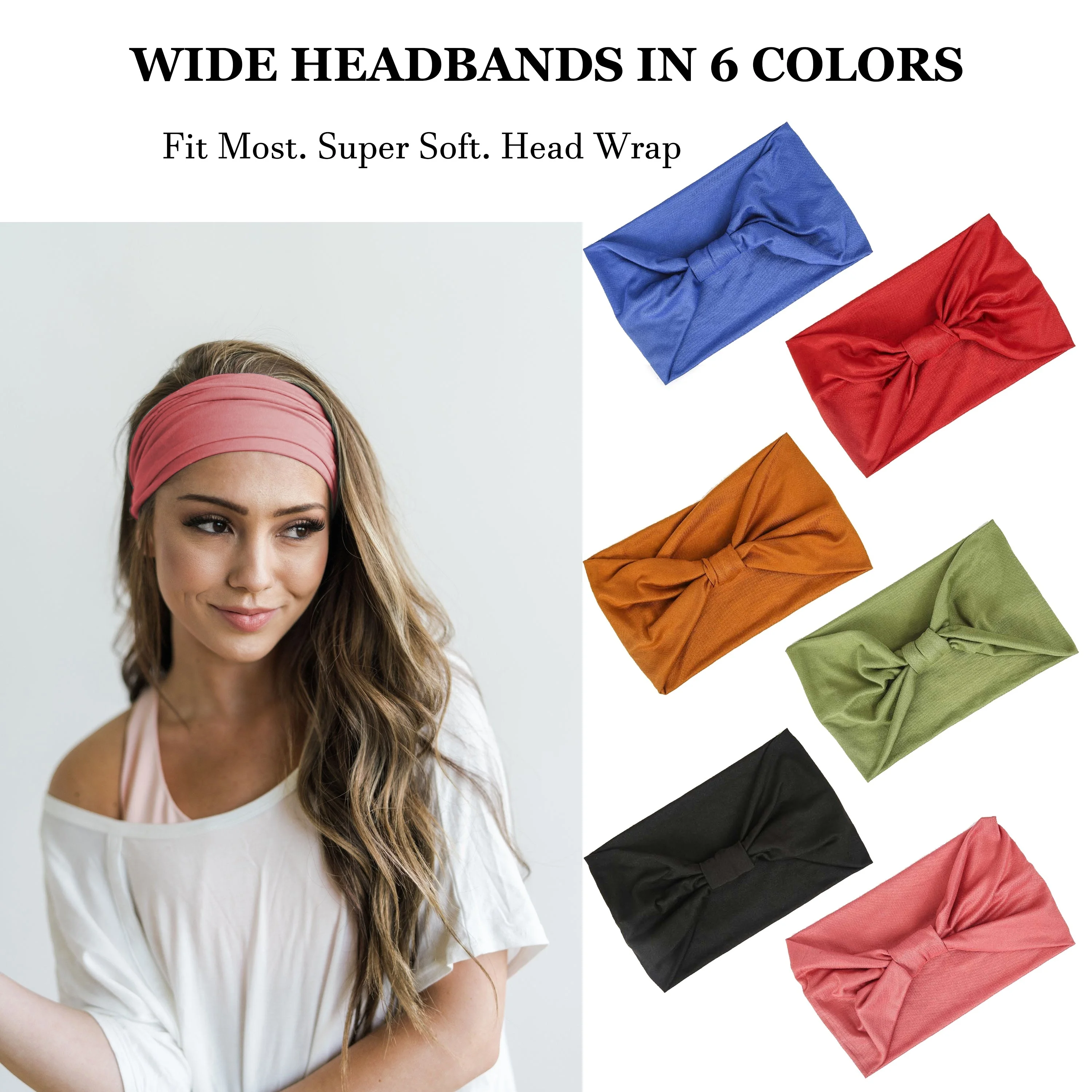 Wide Non-Slip Sports Headbands 2