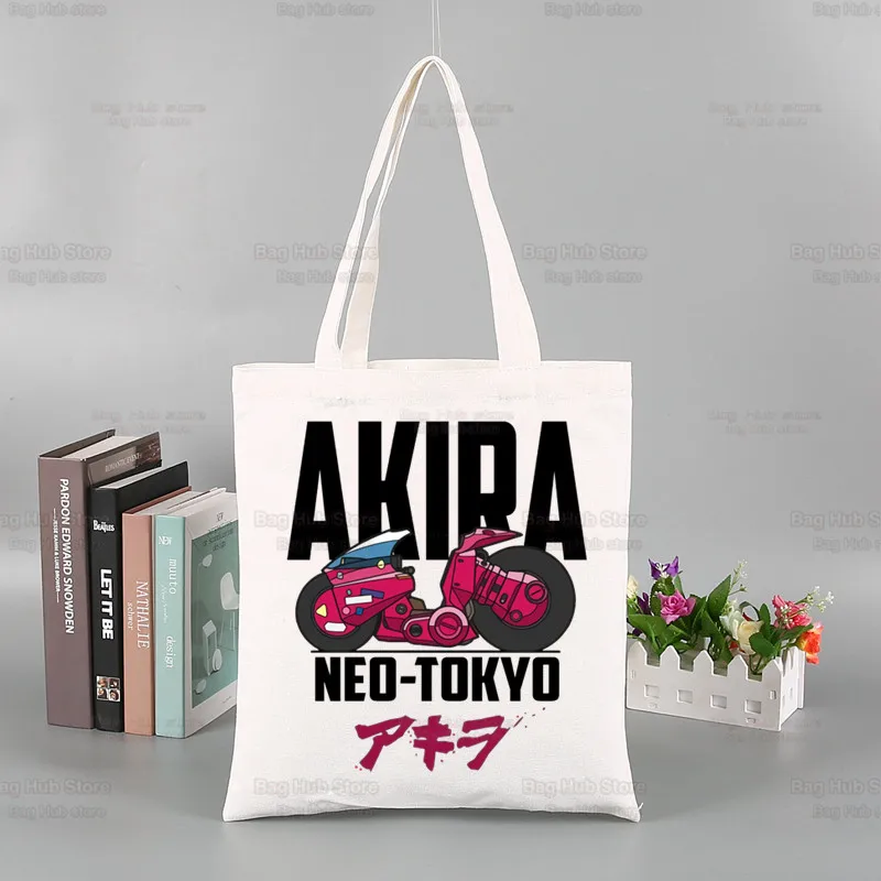 

Аниме Сумка для покупок Akira Kaneda, Холщовая Сумка для покупок с рисунком Токио манга, эко-продуктовая сумка, Холщовая Сумка-тоут