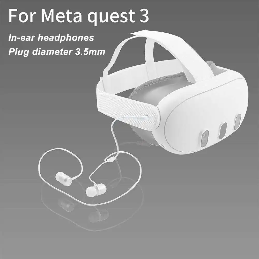 

For Meta Quest3 Earphone Original Wired Headphones For Quest3 VR Gaming Headphones In-ear Earbuds 3.5mm Gaming VR Accessori O3I0