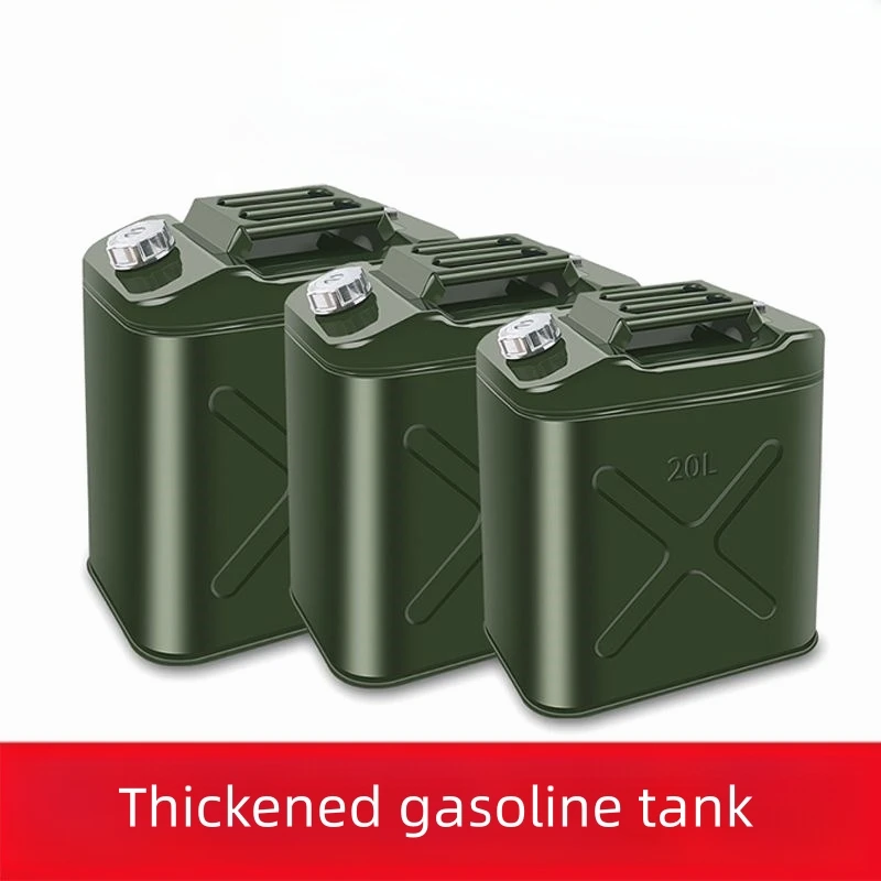Car gasoline barrel diesel fuel tank car spare fuel tank 10 liters 20 liters thickened tin bucket