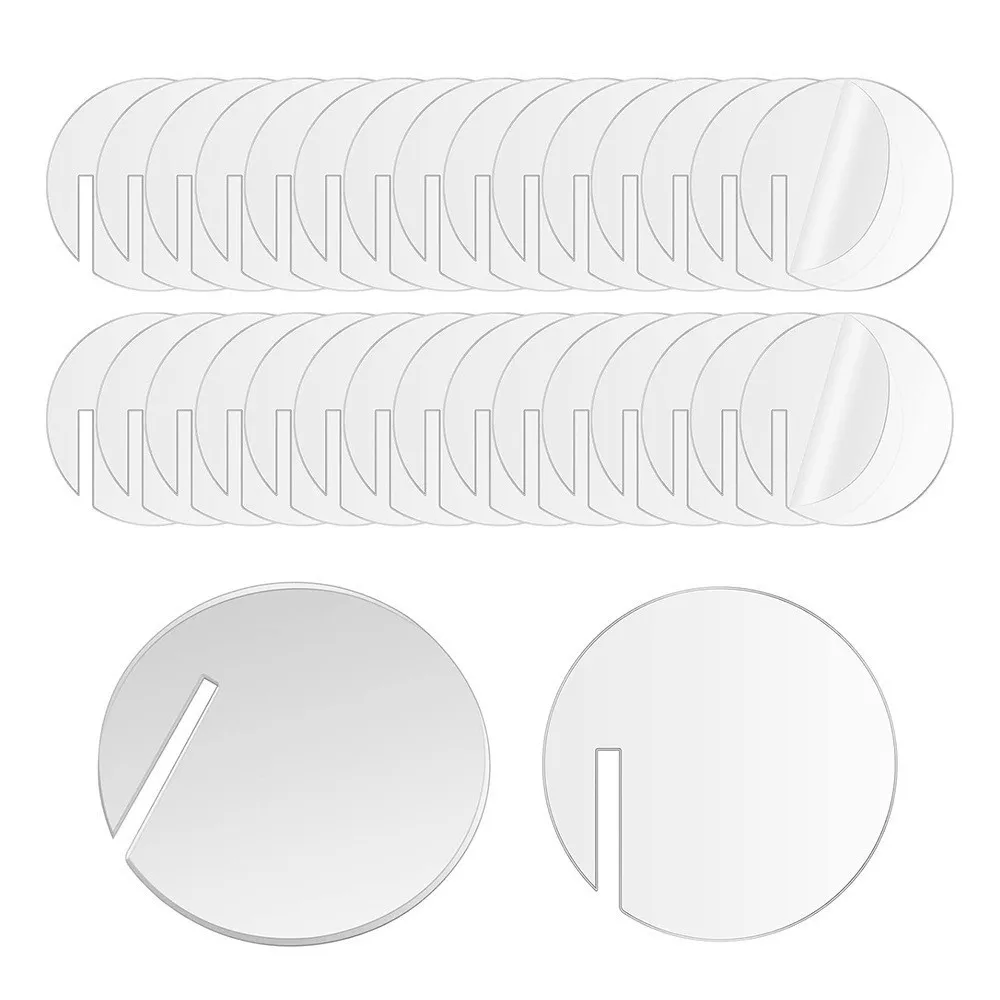 30PCS Acrylic Round Cocktail Cup Charm Round Beverage Label Blank Label DIY Wedding Birthday Party Decoration