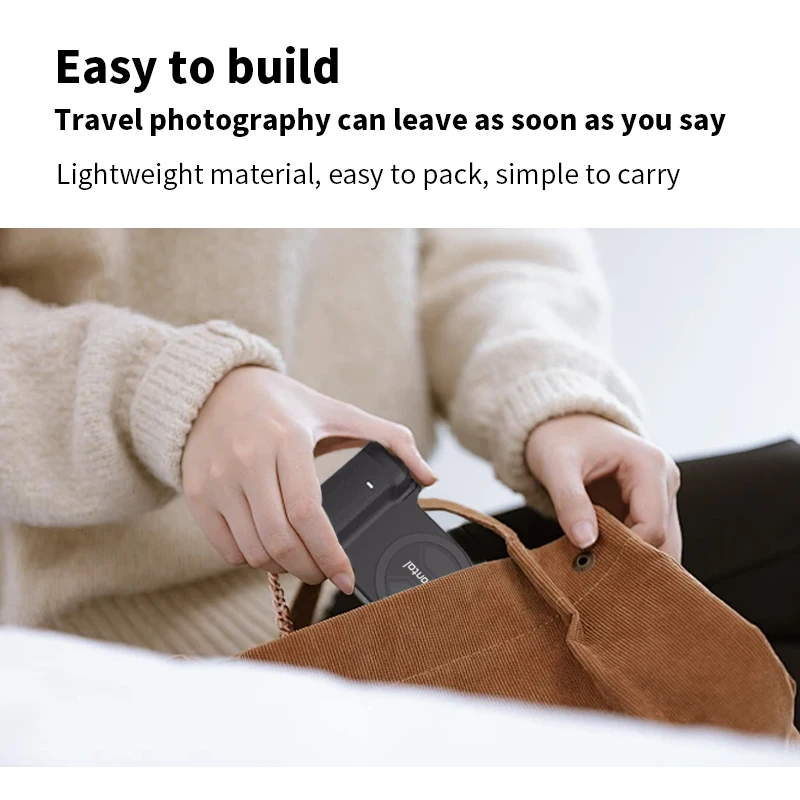Magnetic Camera Grip with Wireless Shutter Remote