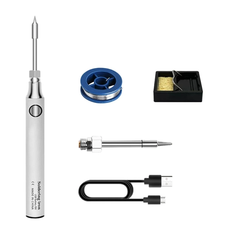 

Versatile Cordless Soldering Iron Set with Interchangeable and Desoldering Must Have for Electronics Repair Tool
