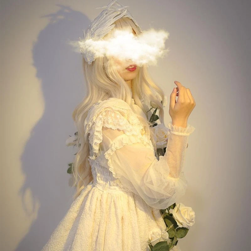 천사 날개 머리핀, 로리타 머리핀, 천사 날개 헤어 클립 모자를 쓰고 있죠, 로리타 소녀 헤어 액세서리, 여성 파티