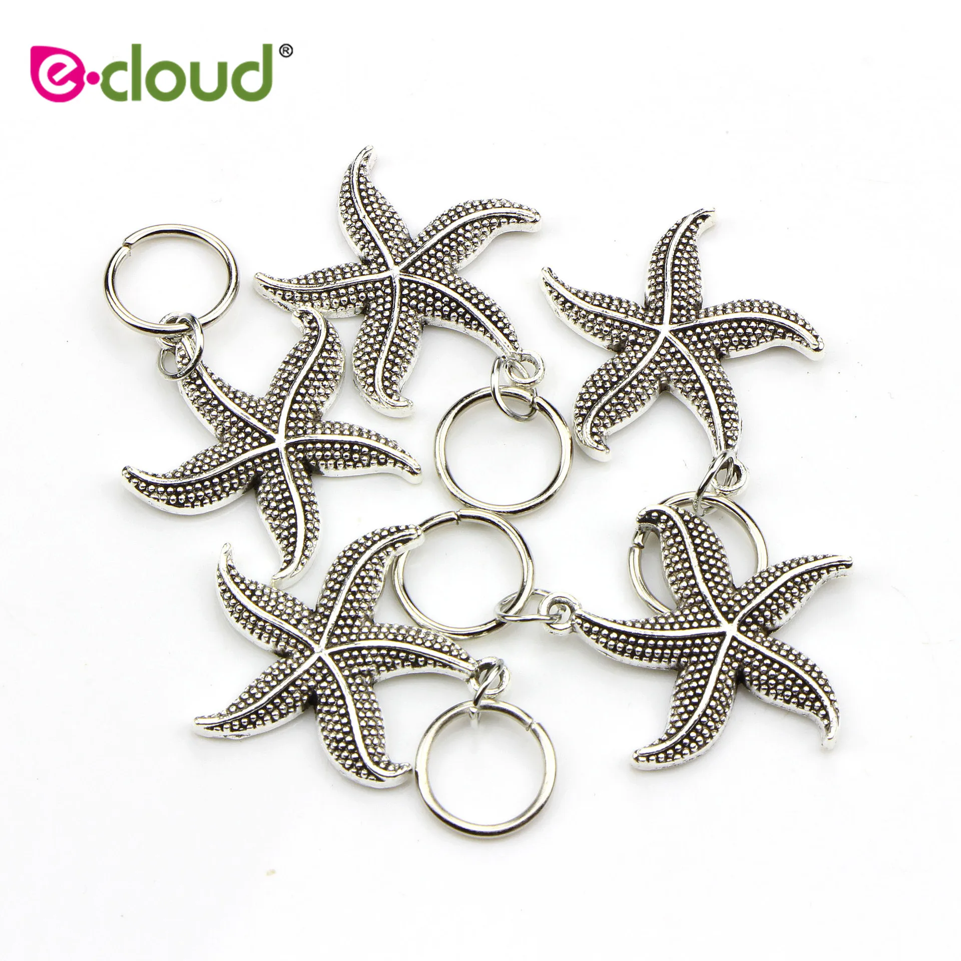 50Pcs Sliver Color Dreadlocks Beads Hair Braid Rings Clips DIY Braiding Metal Cuffs Jewelry Pendants Hair Decoration Accessories 3
