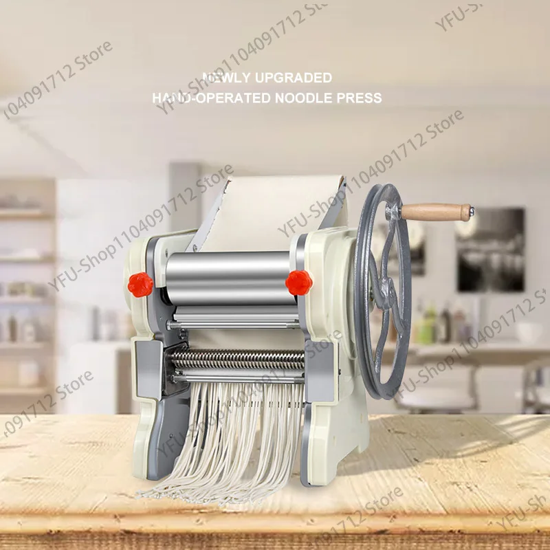 Manual Dough Roller Stainless Stee Noodle Dumpling Pasta Maker Making Machine Dumpling Wonton Dough Rolling Hanger Noodle Maker