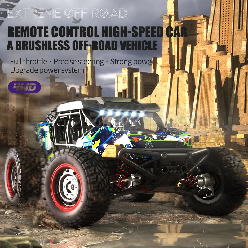 JJRC RC Car 70km/h Or 50km/h 4WD 1/16 Waterproof Off Road Brushless Remote Control Truck Electric High Speed Drift Car Toys 3