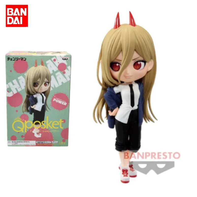 

BANDAI Original BANPRESTO CHAINSAW MAN Anime Q posket Sailor H=140mm POWER Action Figure Toy For Kid Gift Collectible Model