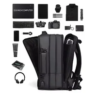 Weixier 16 Inch Large-capacity Men's High-end Backpack Computer Bag High-end Business Bag Expandable Backpack Witch USB - Image 2