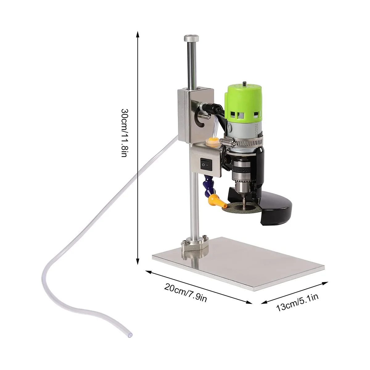 6000 R/Min Electric Glass Bottles Cutter, Glass Cutter Kit for All Shapes, for Sanding, Polishing and Cutting,US Plug 6