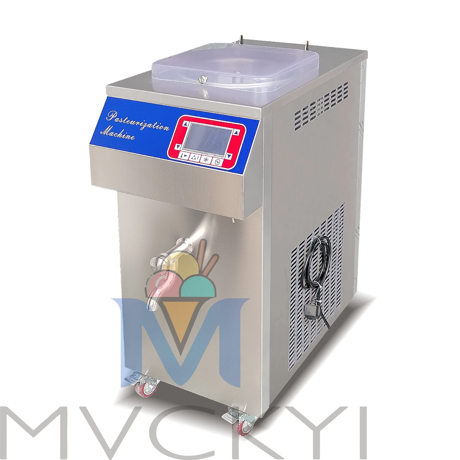 Mvckyi 30L High Temperature Ice Cream Milk Pasteurization Machine Small Scale Dairy Yogurt Making Gelato Maker