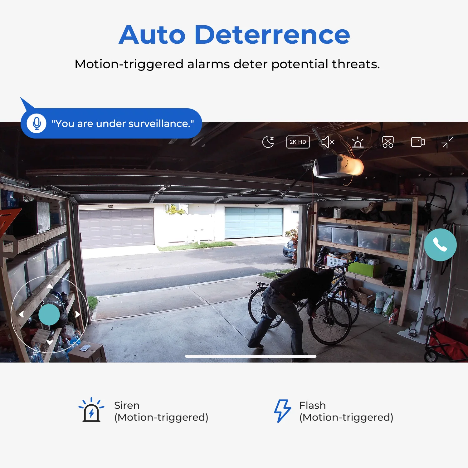 IMILAB EC5 -Smart Security System Kit, Outdoor Video Surveillance, Wireless App Control, Floodlight Camera, Wi-Fi, 2K 4